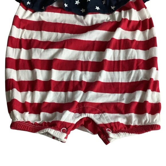 The Childrens Place Baby Girl 4th Of July Romper Summer One Piece Size 0-3 Month - Picture 3 of 9